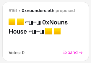 0xNouns's tweet photo. We added some color to the prop house proposal page 🟨🟨⌐◨‒◨ 🟨🟨 https://t.co/Ow4pbmZayv https://t.co/0KEpBrxaqH
