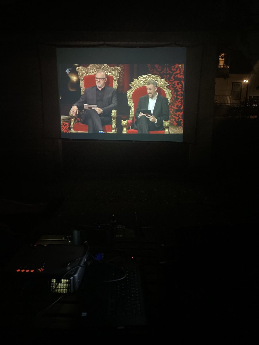 The best way to experience taskmaster in the Detroit area is to rig a screen to your garage and project it for your neighbors to see <a href="/taskmaster/">Taskmaster</a> <a href="/AlexHorne/">Alex Horne</a> @gdavies