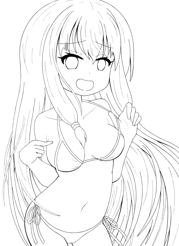 線画葵ちゃ
線画で力尽き(略
どうしても茜ちゃんと比べて構図が弱いかなぁとか、髪盛り過ぎたなぁとか反省点はありますが、とりあえず完成させてから問題点洗いだして、次に活かそうと思います。 