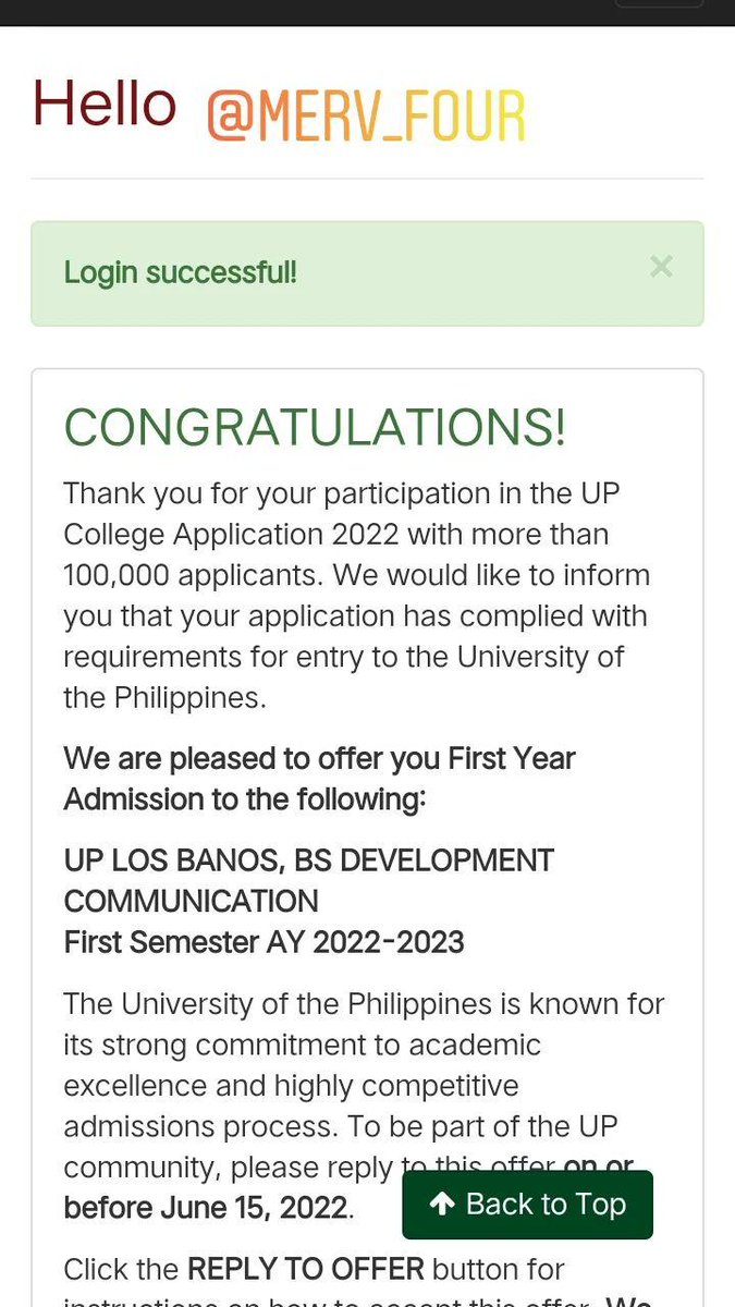 wantsomemerv's tweet photo. Thank God, I made it 😭💗 #UPCA2022 https://t.co/tC0MDY7f8k