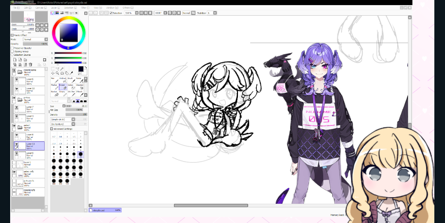 hihi long(?) time no posts! im going to be streaming myself drawing/trying to finish puyo style obsydia if anyone wants to watch!!! :> i also made a pngtuber for it since everyone seems to need one of those on their streams now, too https://t.co/DIQpj6ymDq