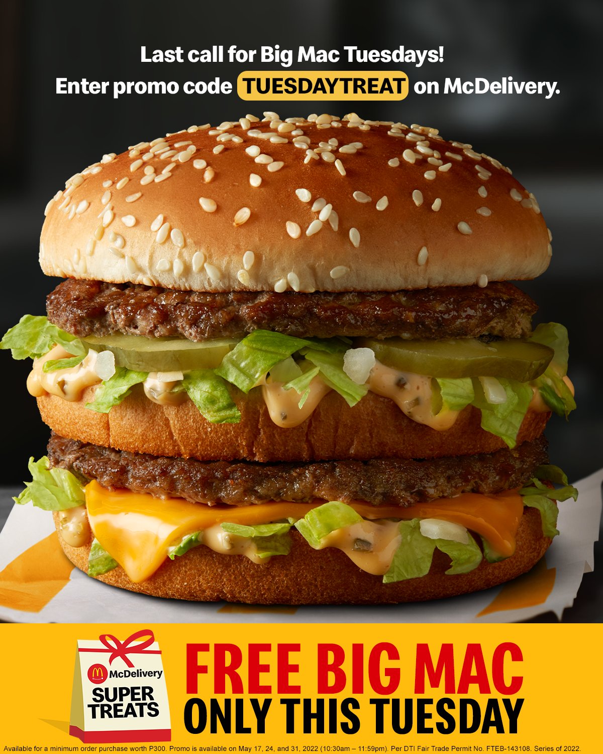 McDo Philippines on Twitter "📢 LAST CALL FOR FREE BIG MAC 📢 Order at