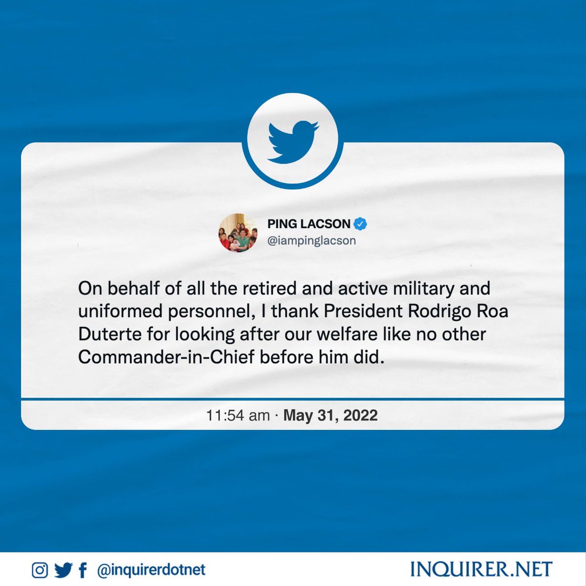 LakasNgTimog's tweet photo. Walang katulad. 
Walang katumbas. 
Walang kapantay. 
At walang makapapalit. 

#DuterteLegacy #SalamatPRRD https://t.co/pwLX2pFZi8