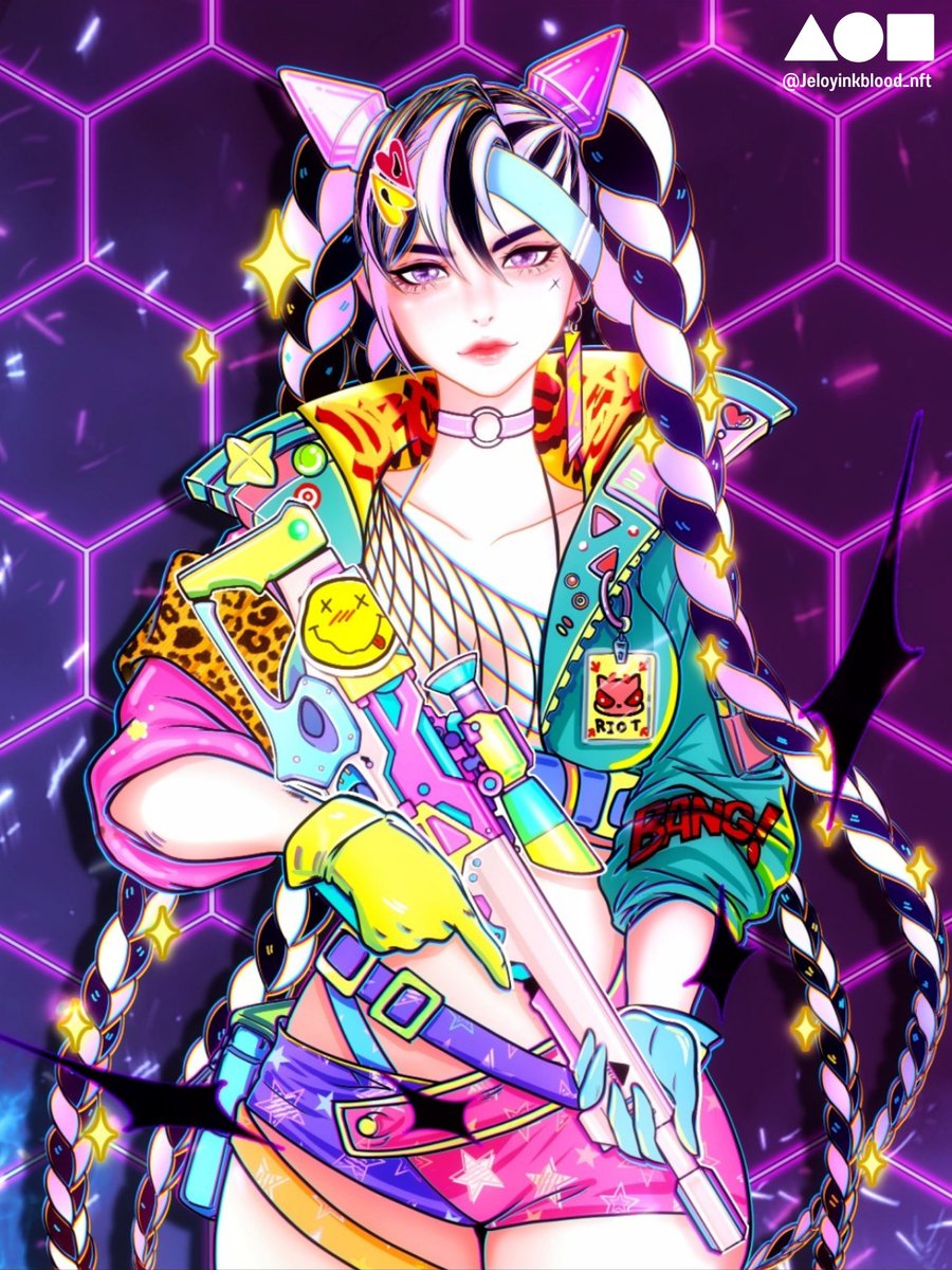 🔥𝙍𝙄𝙊𝙏 𝙂𝙄𝙍𝙇 #2 🔥
[➕️GUNs DOWN➕️]
💋Keep Cool!! Street Riot Girls✨️

foundation.app/@jeloyinkblood…

➕️Bidders will receive a stamp , minted on Opensea💖

#FND #foundation #FoundationNFT #AnimeNFT #NFTs #NFTJPN #NFTCommunity #NFTcollector
 x.com/Jeloy_Inkblood…