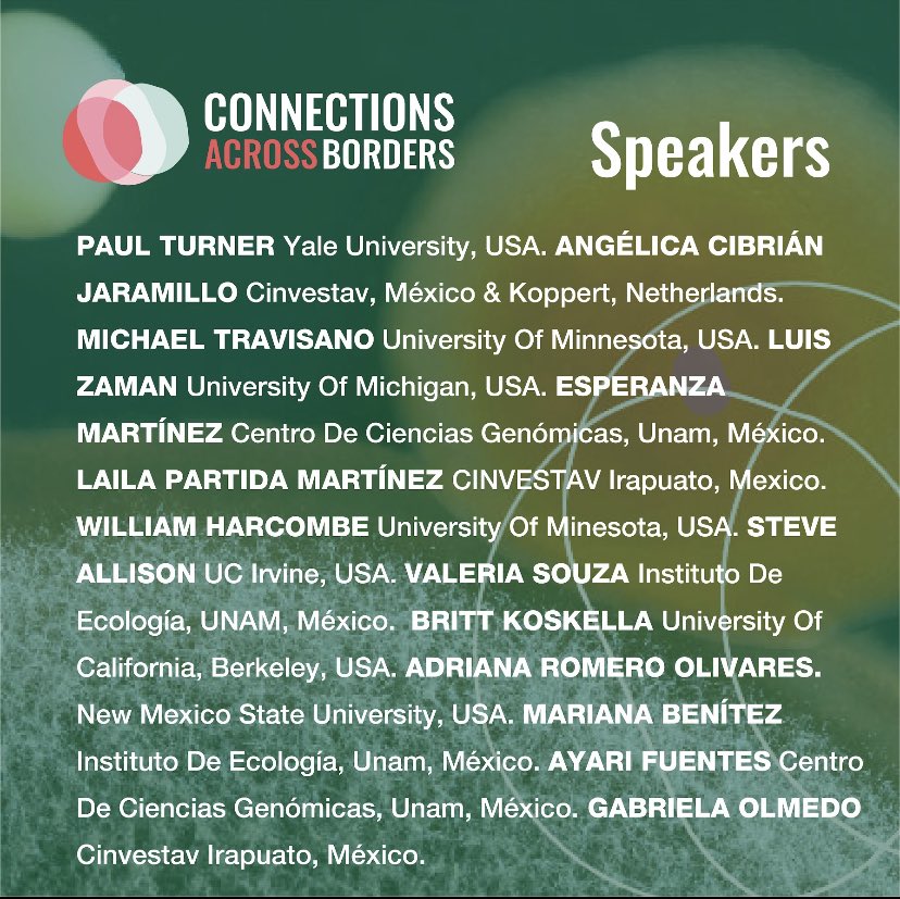 Ana E. Escalante (@anaelena2777) on Twitter photo June 1st is the deadline for abstract submission to this ecology and evolution of microbes conference. See you in Mexico City very soon!
<a href="/CABmicrobe/">CABmicrobe</a> June 1st is the deadline for abstract submission to this ecology and evolution of microbes conference. See you in Mexico City very soon!
<a href="/CABmicrobe/">CABmicrobe</a>