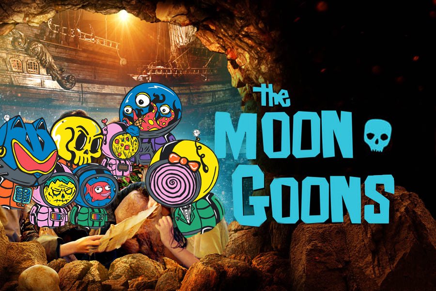 While you were out degening fake goblins, I stumbled on a dope art project with a fun community growing from the seed of a free mint. #goonstothemoon #moongoons