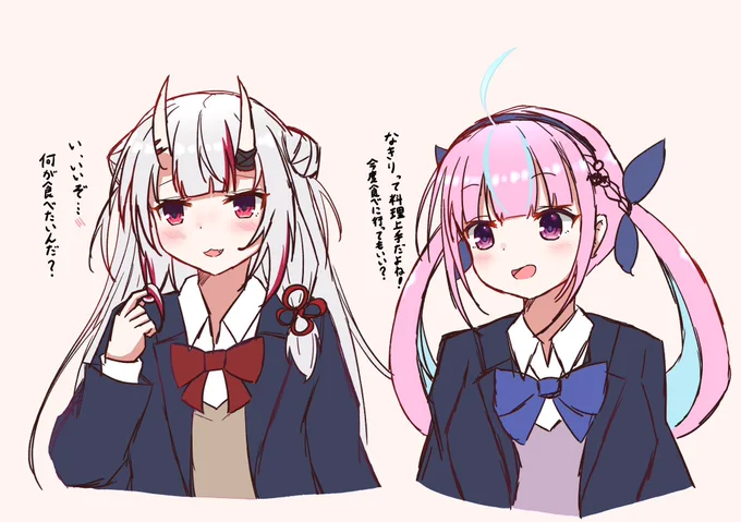 #今月描いた絵を晒そう
⚓️😈🌙 