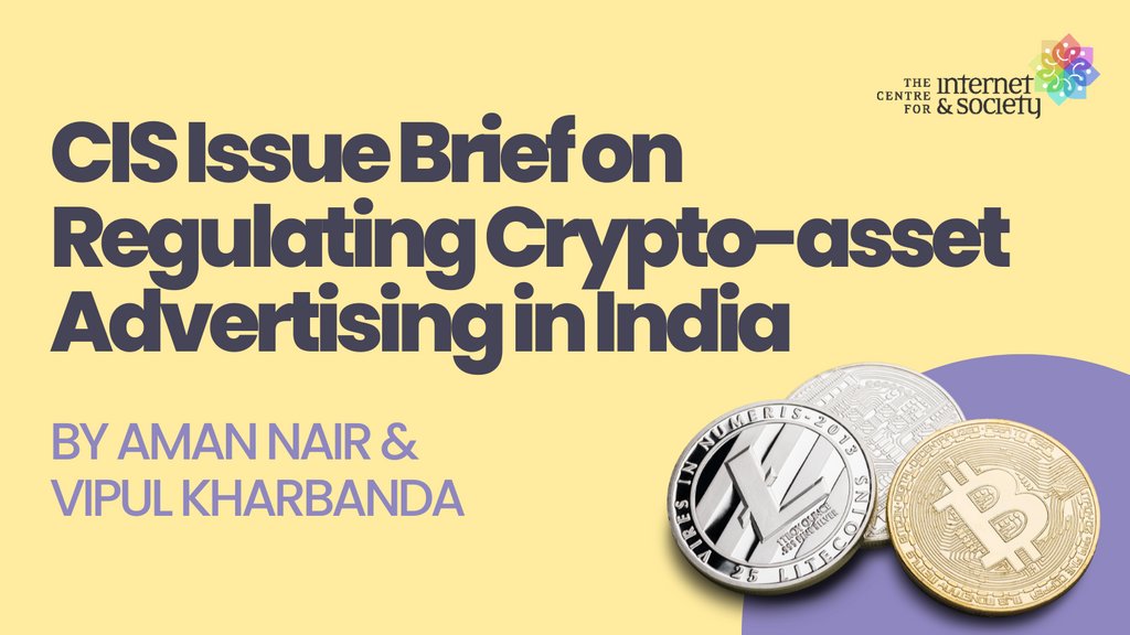 <a href="/amannair_/">Aman</a> &amp; <a href="/VipKharbanda/">Vipul Kharbanda</a> analyse the regulations governing #cryptocurrency #advertising in #India by examining the potential &amp; actual limitations posed.  

Read the "CIS Issue Brief on Regulation Crypto-asset Advertising in India:" bit.ly/3wTlTXn

#CryptoIndia #Finance