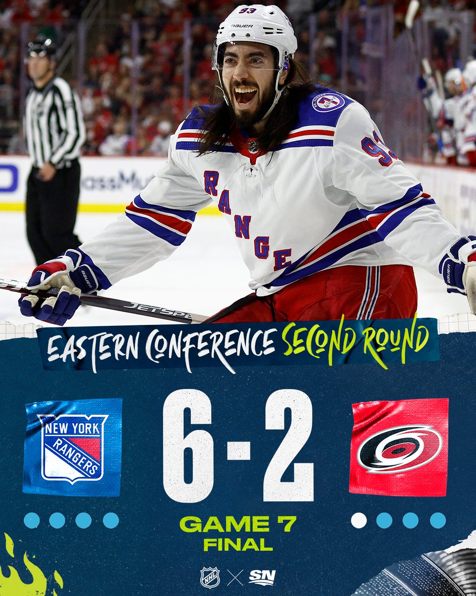 Sportsnet's tweet photo. What a Game 7 performance for the @NYRangers! 👏

#StanleyCup | #NoQuitInNY https://t.co/I6kijl38dk