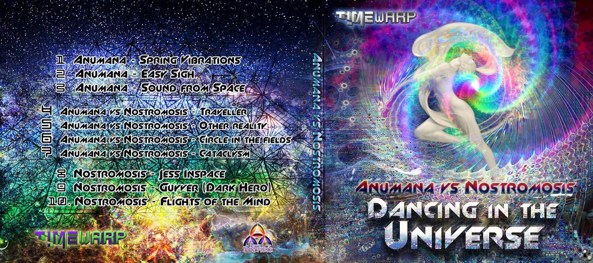 AbstractMind5's tweet image. Cover artworks for albums of Constellation of Pegasus &amp;amp; Anumana vs Nostromosis - Dancing in the Universe
#coverart #psychedelicArt #musicAlbumCover #fractalDesign
