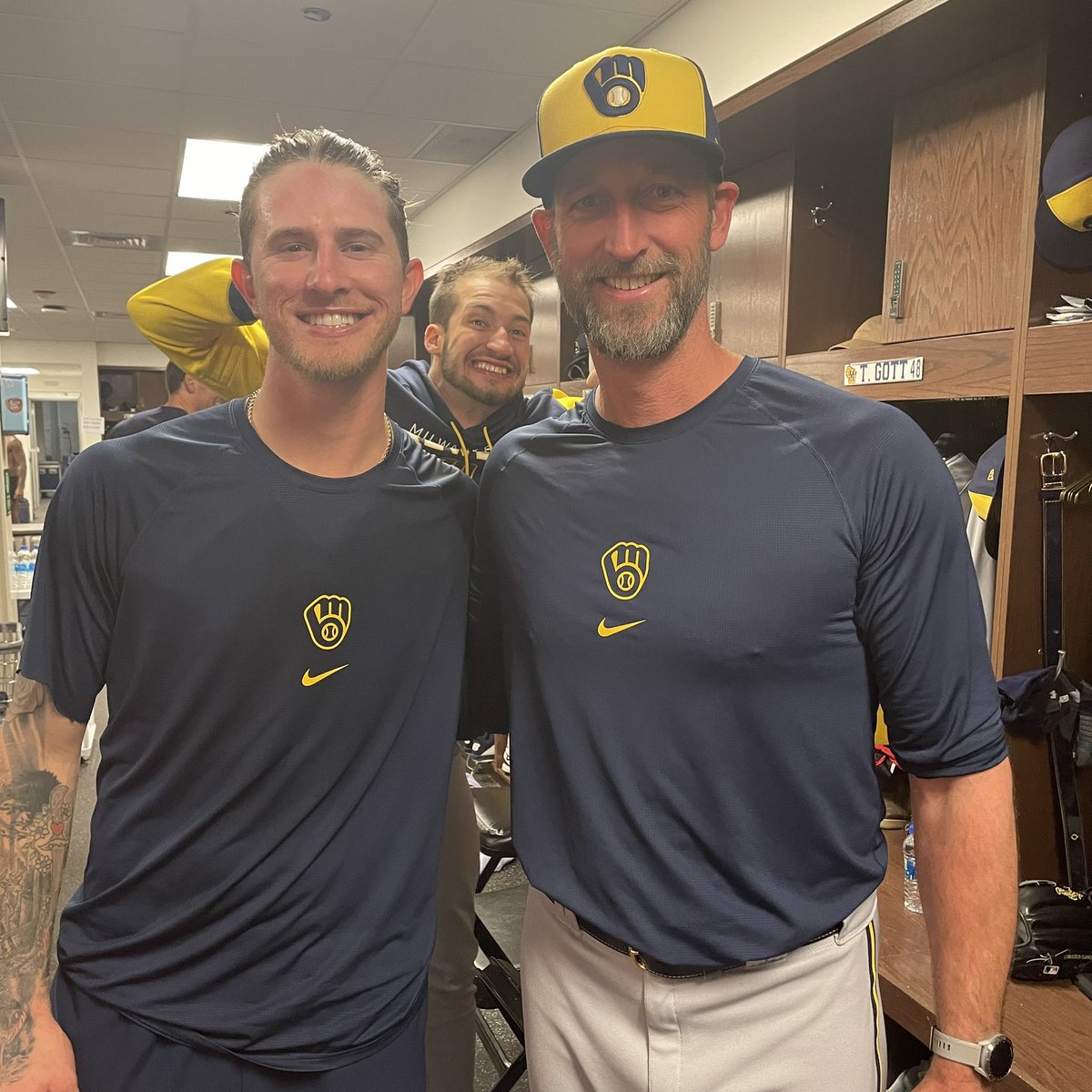 Josh Hader is the seventh pitcher (8x) in franchise history to save both games of a doubleheader.

The last to do it was current bullpen coach Jim Henderson on 7/30/13, also at Wrigley Field.

Oh, and <a href="/aaronashbyy/">Aaron Ashby</a> had 12 strikeouts.

#ThisIsMyCrew