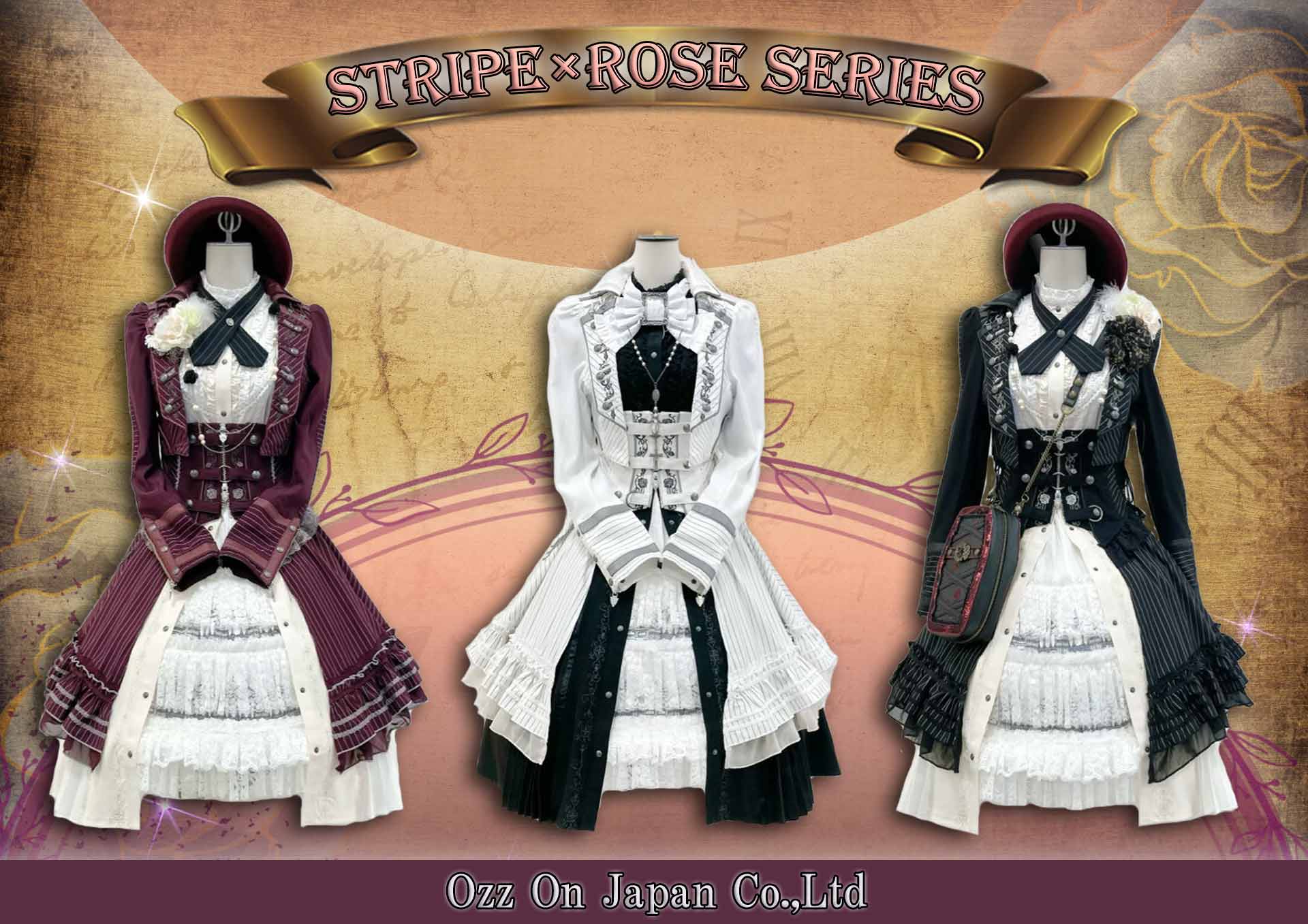 ozz☆ozz on☆薔薇刺繍付け襟