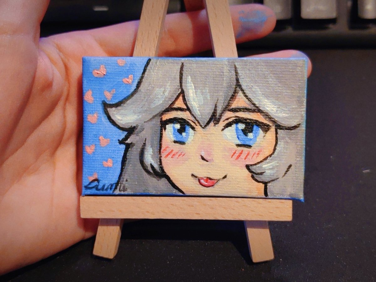 「Thanks for joining tiny painting stream!」|Lumi 💙 Vtuberのイラスト