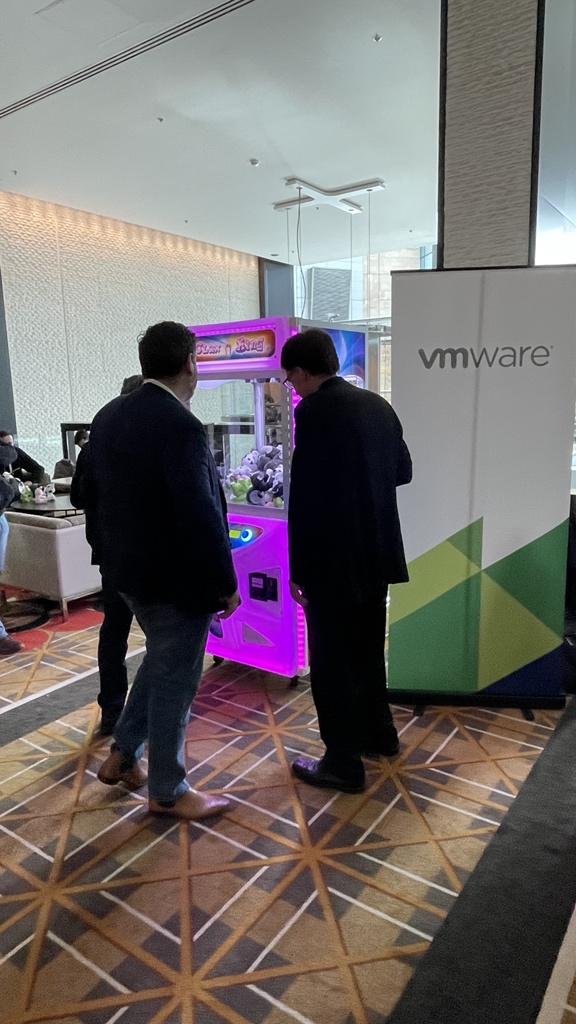 daunce_'s tweet photo. Itโs back! Great turn out for today. The claw machine is always popular at the UserCon.
#mvmug https://t.co/M0Y9mBXDP6