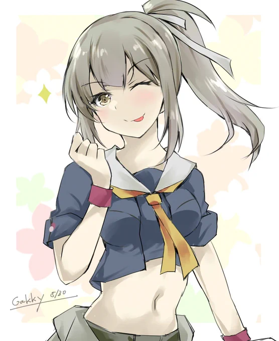 #艦これ版真剣お絵描き60分一本勝負_20220530
#艦これ版深夜の真剣お絵描き60分一本勝負
夕張、また何かしちゃいました? 