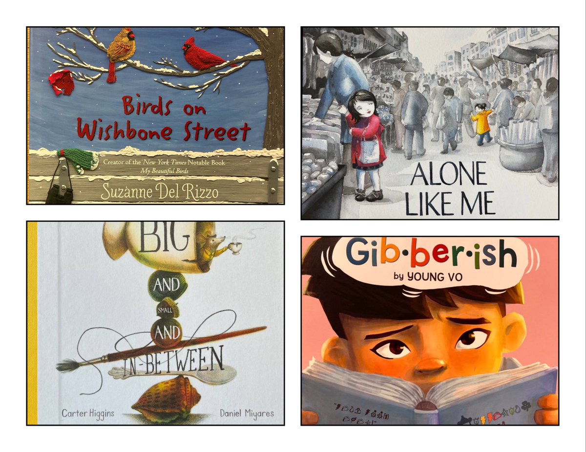 smithsmm's tweet image. As promised here are my #FavePicturebooks2022 so far this year. 

They are in turns, playful, thoughtful, vibrant, quirky. What stands in everyone is that the art and words combine  brilliantly to tell the story. Not just books with pictures but picturebooks. #PicturebookPage