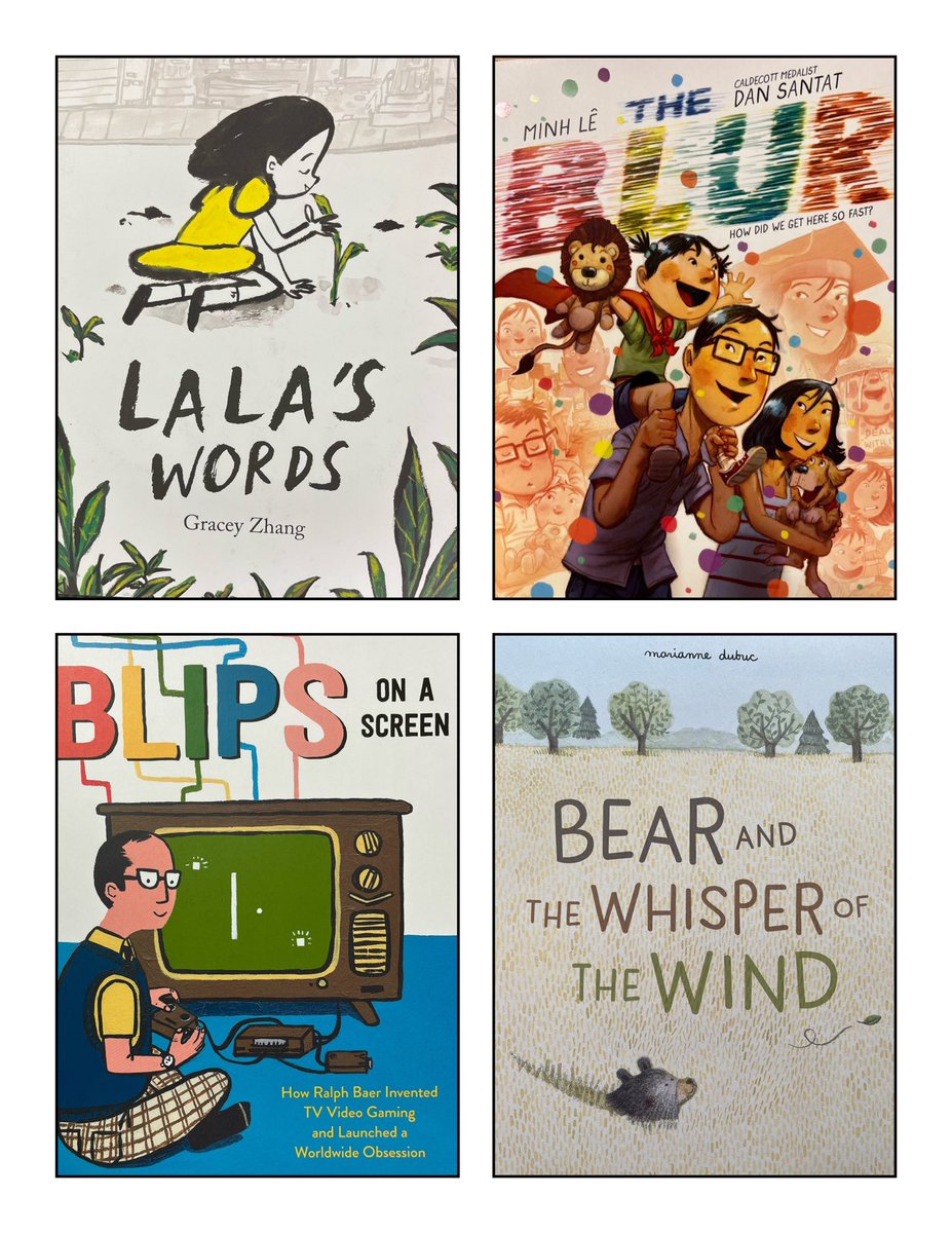 smithsmm's tweet image. As promised here are my #FavePicturebooks2022 so far this year. 

They are in turns, playful, thoughtful, vibrant, quirky. What stands in everyone is that the art and words combine  brilliantly to tell the story. Not just books with pictures but picturebooks. #PicturebookPage