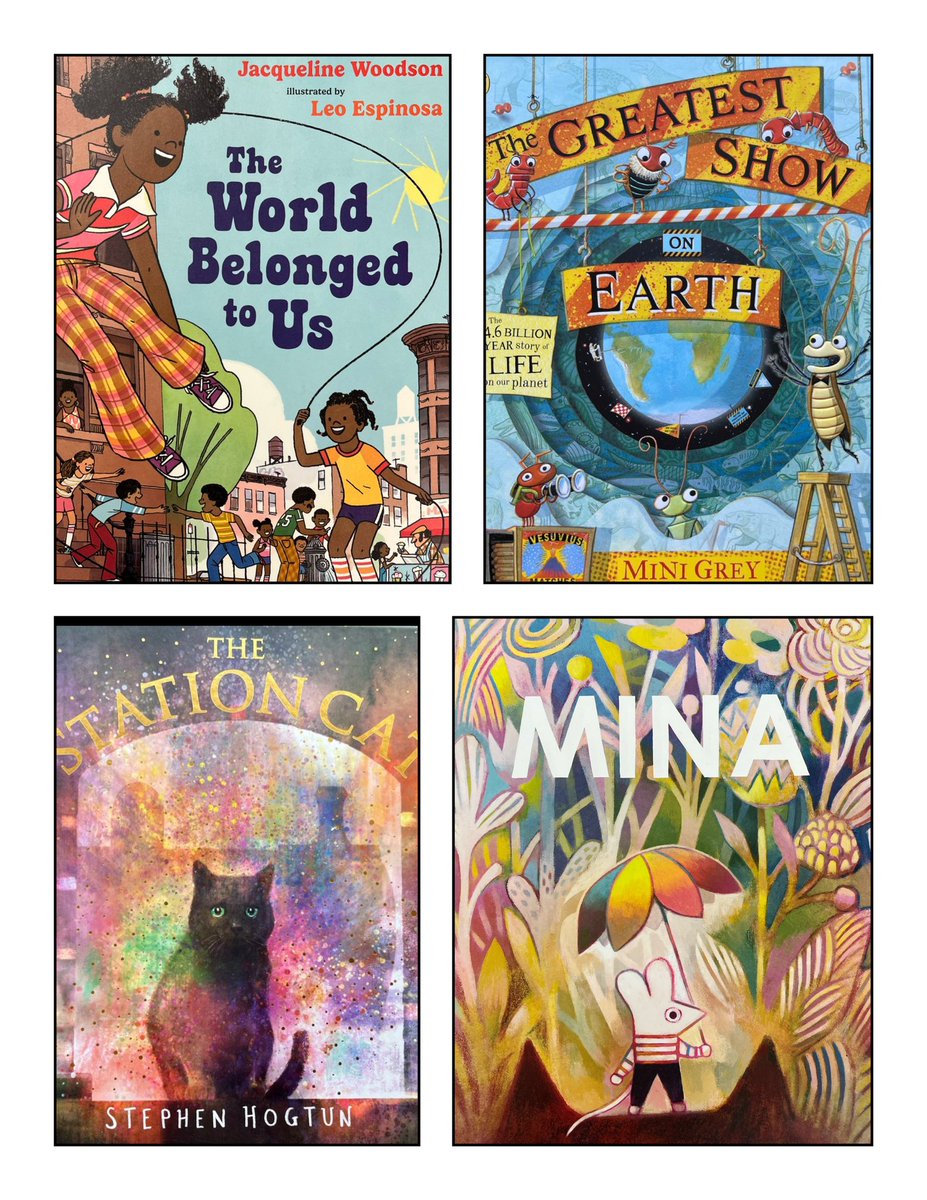smithsmm's tweet image. As promised here are my #FavePicturebooks2022 so far this year. 

They are in turns, playful, thoughtful, vibrant, quirky. What stands in everyone is that the art and words combine  brilliantly to tell the story. Not just books with pictures but picturebooks. #PicturebookPage