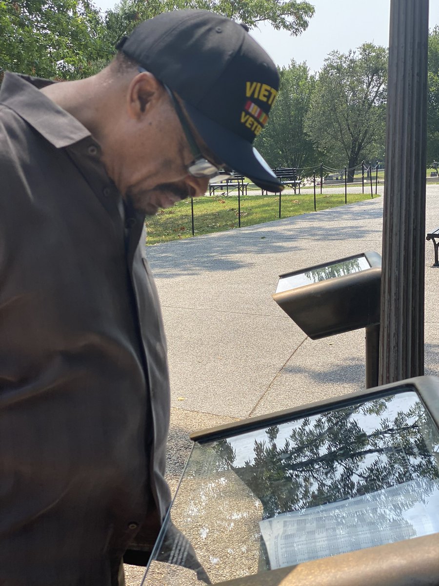 mrericdjones's tweet photo. Last summer I got the opportunity to take my dad to visit the Vietnam War Memorial.. his first time ever after serving in Vietnam.. The respect for his fallen comrades was moving to witness. https://t.co/eoeudQPiY3