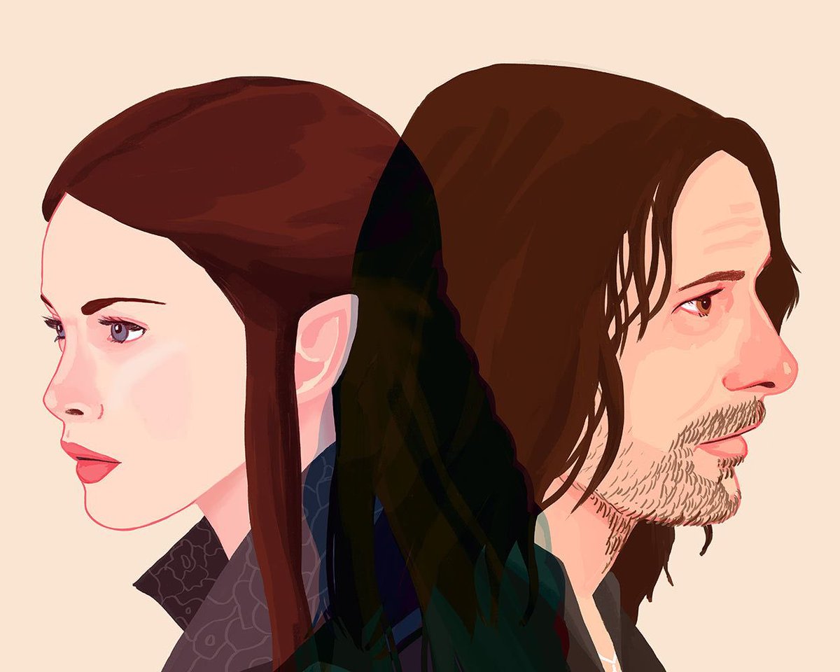 Galleries1988's tweet photo. JUST TWO LEFT! Get one of the last copies of this LOTR inspired Meet Cute print from Nan Lawson now. Click here while you can: https://t.co/MtaaAwV9cW https://t.co/vJZNAN53DQ