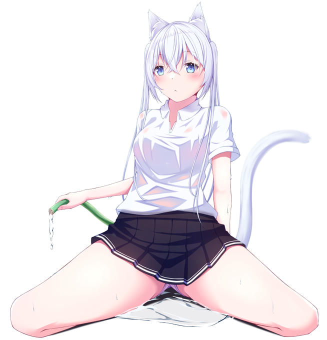 白猫
#オリジナル 