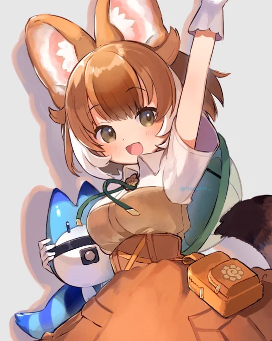 今月もけもみみばかり描いてしまった(ˆ꜆ .  ̫ . ).ᐟ.ᐟ #今月描いた絵を晒そう 