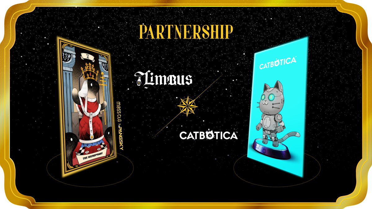PROJECT_LIMBUS's tweet photo. 🎉Partnership Announcement🎉
👻LIMBUS X CATBOTICA👻

@PROJECT_LIMBUS
@CATBOTICA 
@CATBOTICA_kr 
 
🔗Links
Website: https://t.co/qReMDFHjio
Twitter: https://t.co/QJfDSWgmNt
Discord: https://t.co/V4gAiShZVO

#LIMBUS #CATBOTICA #NFTs #Klaytn 
@klaytn_official https://t.co/1Et1G5AfgY