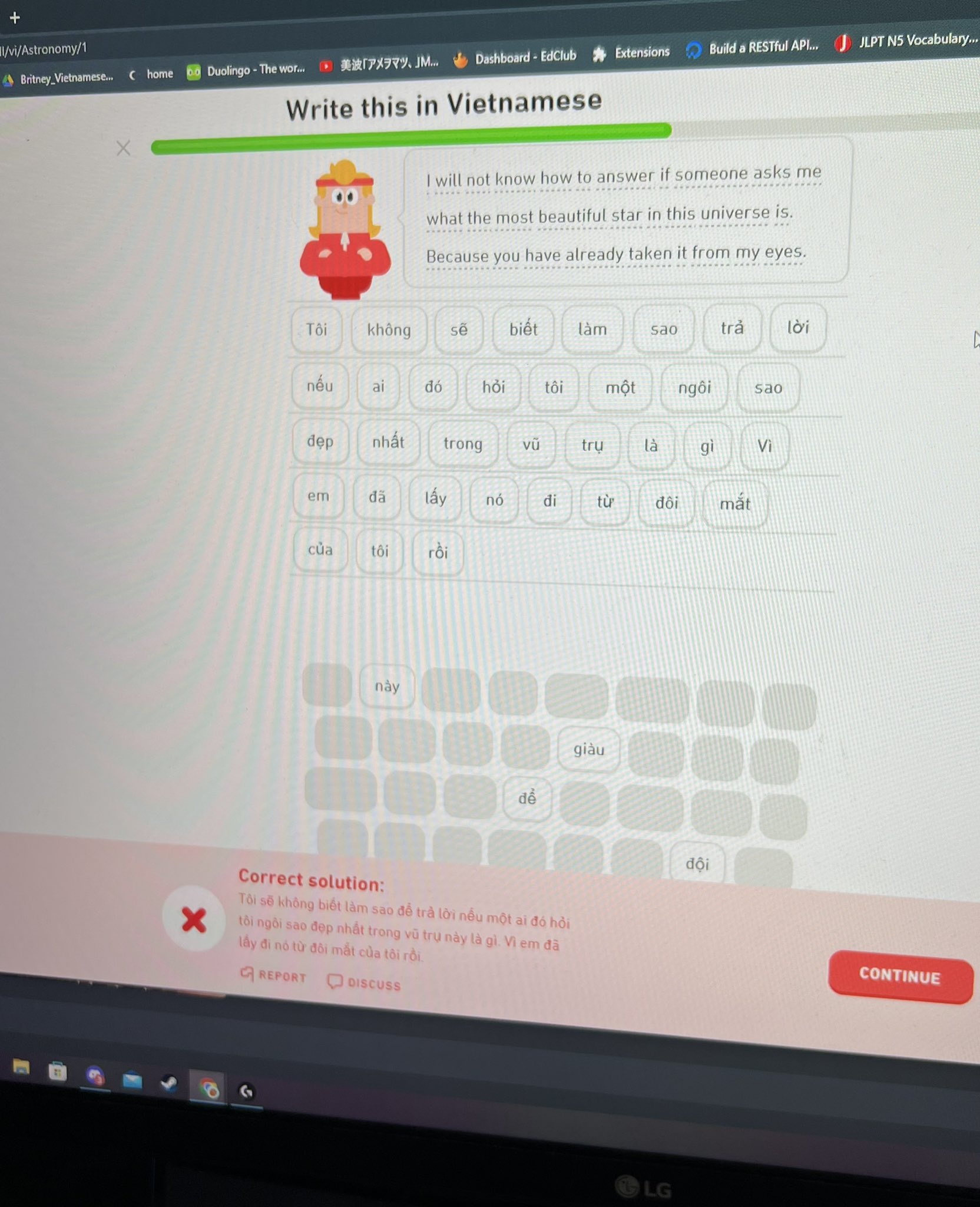 britney on Twitter "me I’ll just do a quick duolingo lesson before bed the lesson https//t