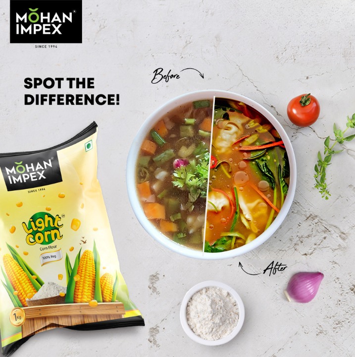 MohanImpex's tweet photo. Smooth &amp; tasty soups and gravies just like restaurants now at home with the help of Light Corn Cornflour from #mohanimpex.
Contact us on https://t.co/lgMvk5UQQ3 for more information.
#mohanimpex #cornflour #lightcorn #superquality #pure #corn #soups #gravy #soupseason #soup https://t.co/QwqmSPmVKV