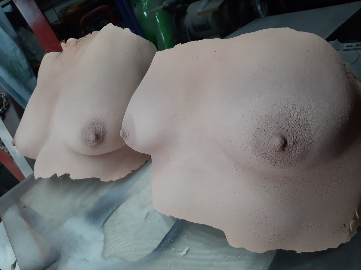 a_bodycasting's tweet photo. A couple bust castings getting airbrushed. 
#freethenips #freethenipple #empoweringwomen #bodypositivity #bust #art #sculpture #lifecasting #bodycasting #Trending https://t.co/IIPmEY2g4X