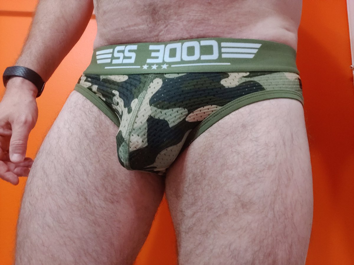 dantefremen's tweet photo. In honor of Memorial Day, I present these #camoundies from #code22underwear. They fit and look great. They're stretchy and roomy and breathe oh-so well. Shameless plug: I found these at my new favorite underwear store, @cnjhammerhard. #FreedomIsntFree https://t.co/t9c9p62eH4
