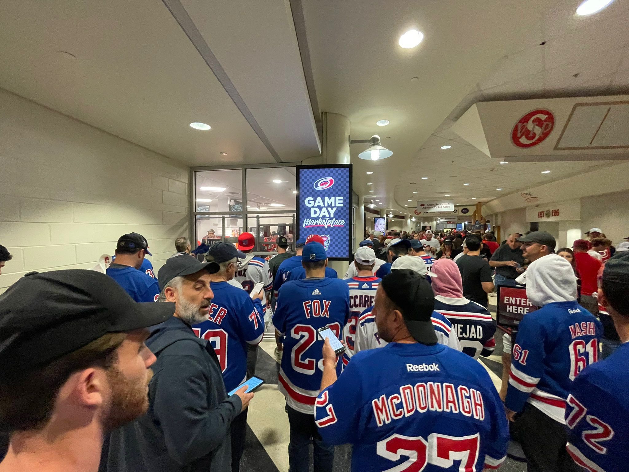 Jack Langer on Twitter "Mariv at the Rangers vs Hurricanes game