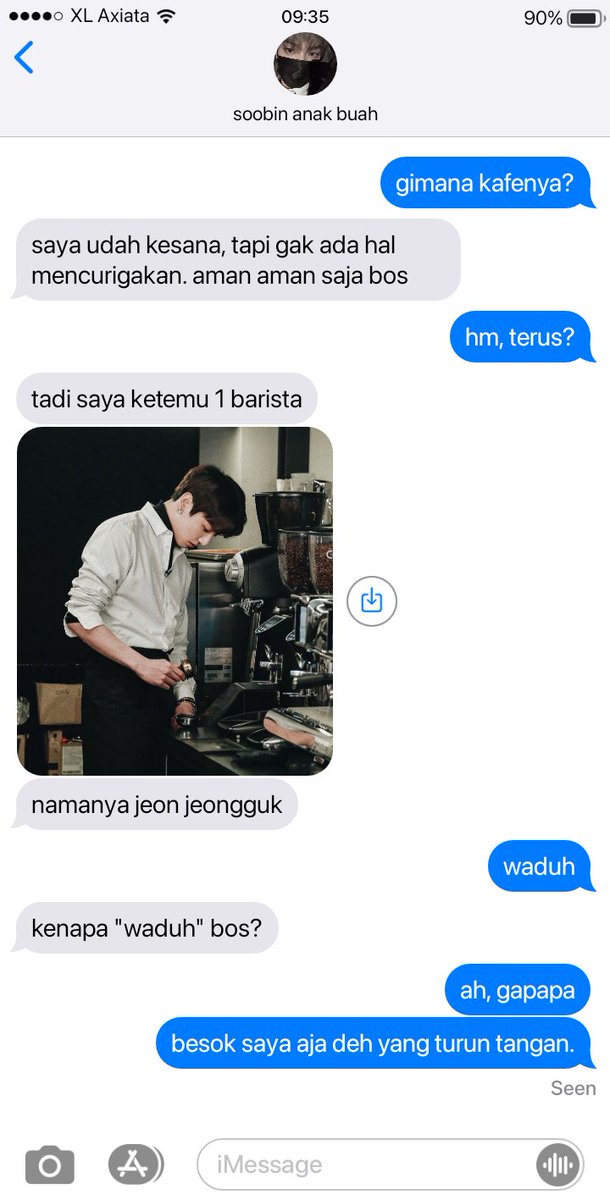 kucingbrutaal's tweet photo. TAEKOOK AU ⛓

 • Maffeé 

Mafia Kim mencurigai salah satu kafe yang diduga sebagai markas musuh. Namun bukannya fokus dengan misi, Kim justru malah naksir dengan barista lucu yang bekerja disana. ☕ https://t.co/QWdiKYDX2f