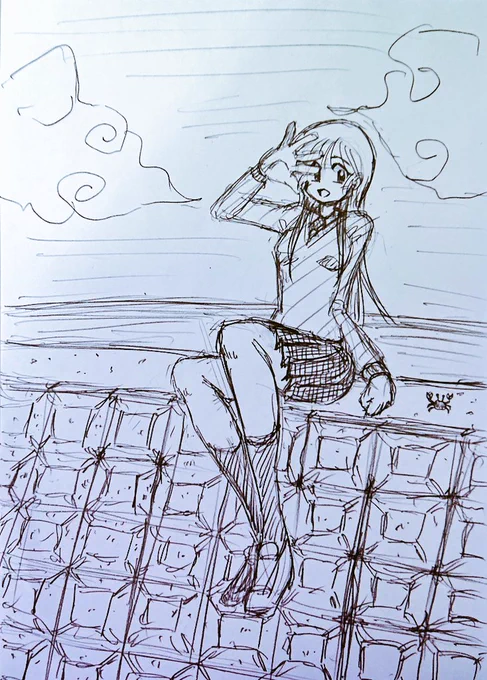 今日のお昼のお絵描き♪
会社の昼休みに
描いたんだけど
ストレスがあると
良い感じに描けるw 
