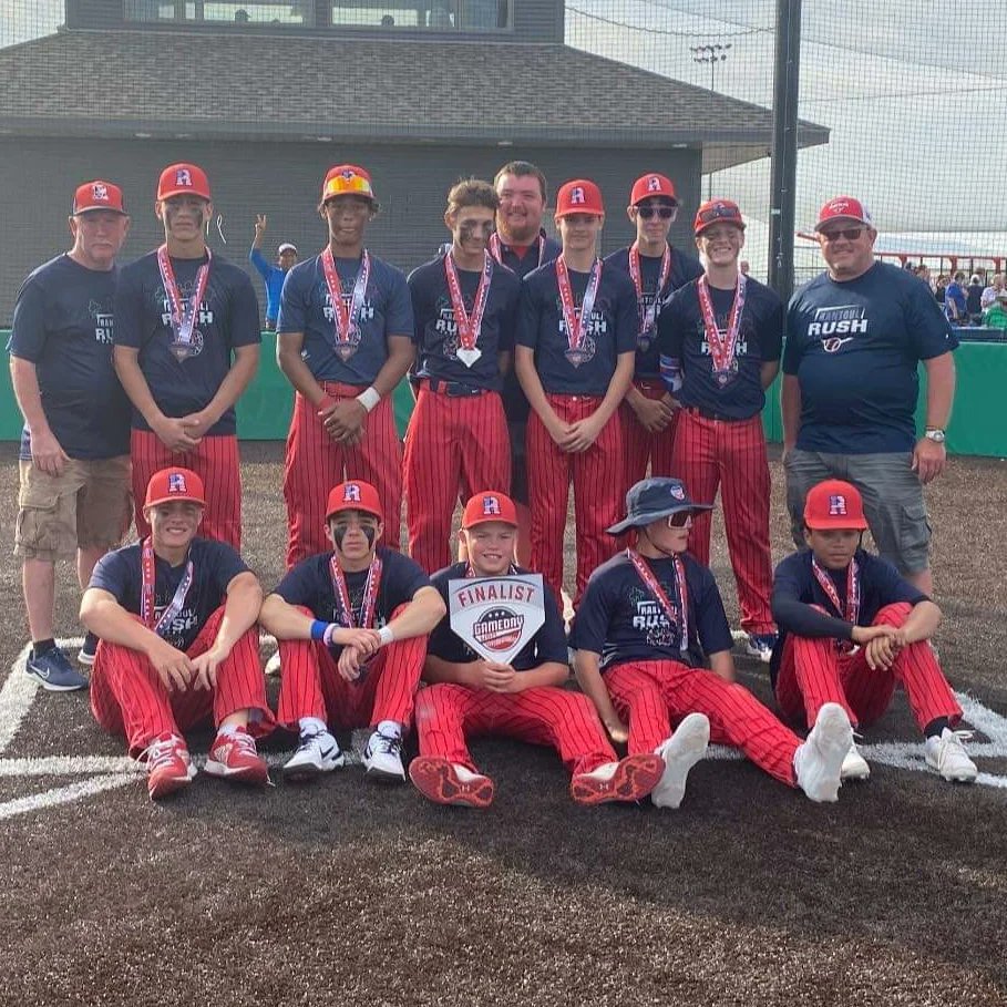 RushRantoul's tweet photo. After a rough start in pool play, 14u earned their way to the @GameDayUSA Stars N Strikes Showdown championship. Unfortunately they fell short, but we are all proud of you! Take the next opportunity by the throat! #swingingnunchucks @Badluckbirch https://t.co/VZllUZPVIl