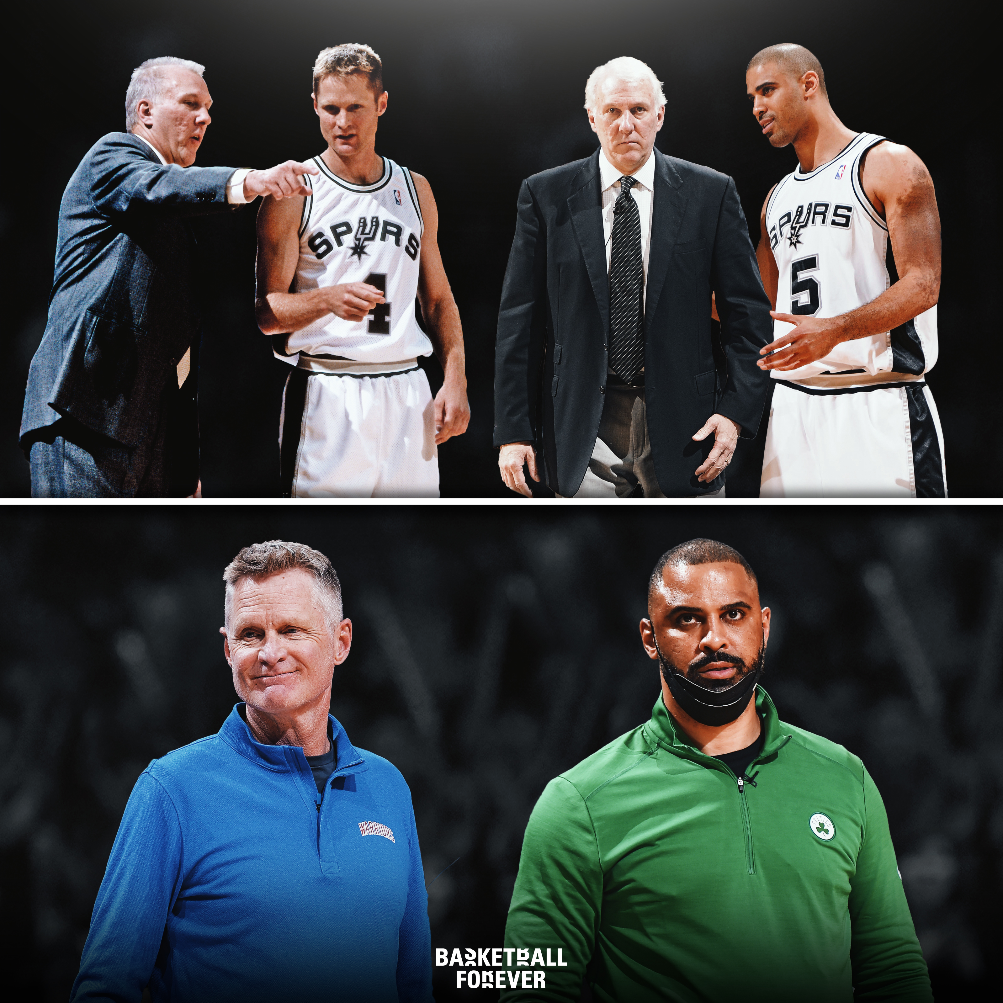 Basketball Forever on X: Both Steve Kerr and Ime Udoka are former