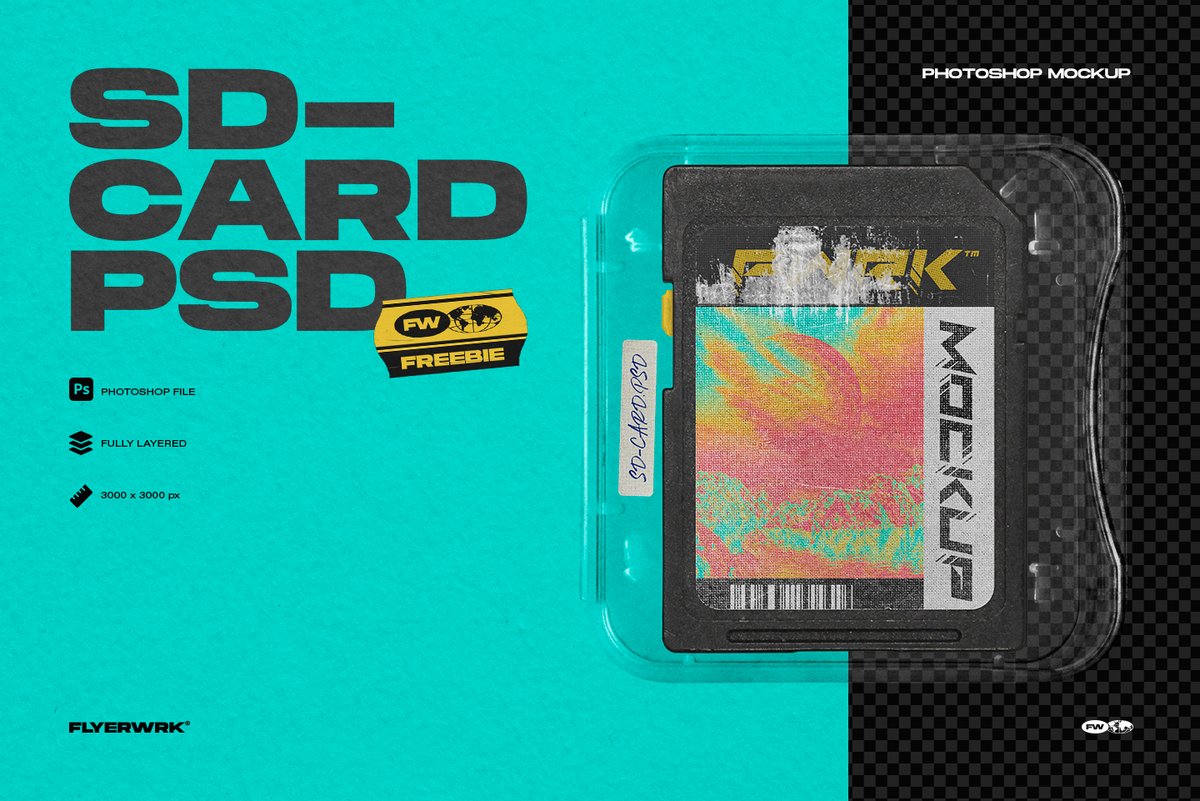 flyerwrk's tweet photo. Free Retro SD-Card #Photoshop #mockup. Link in bio >
#GraphicDesign #sdcard https://t.co/ai5PyjRL9h