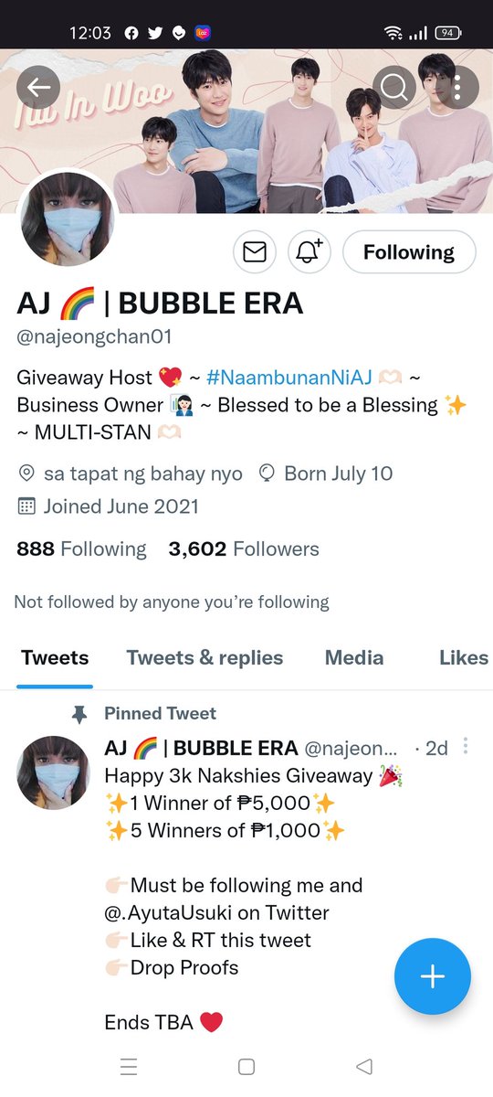 erijaderabbit's tweet photo. @najeongchan01 Baka lang po 😘😘😘😘
Best gift ito pag nakuha ko to 💕💕💕💕 https://t.co/CnsCjIGSVs