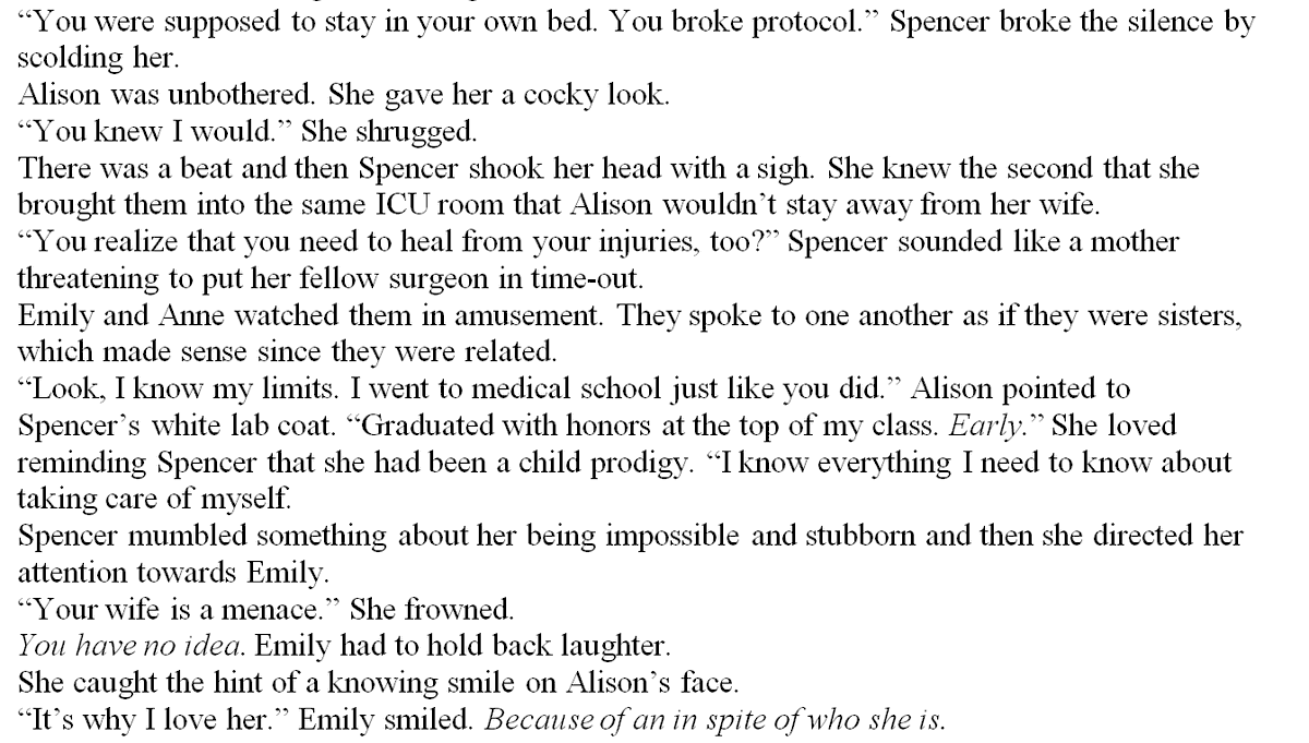 ForeverW_outHim's tweet photo. Have some #Emison related #Spalison. #Infatuation.
I've been....emotional editing these last chapters. Thank you or being patient and understanding. https://t.co/rFxZWTUCu7