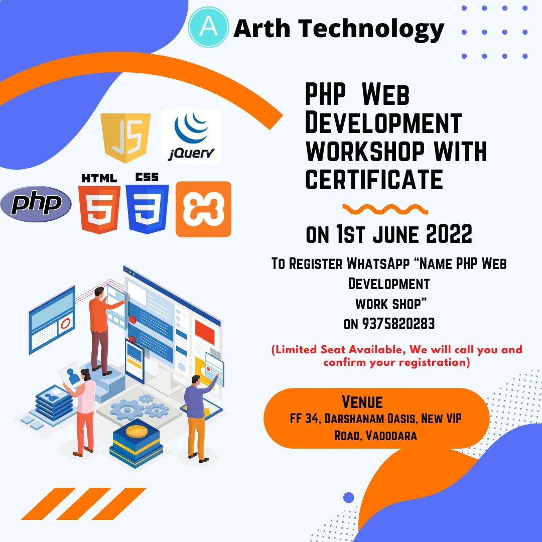 Hurry up Guys last chance for Registration:
DM for Registration:

Completely Free Workshop

Take aways 👇👇

✔️How to make 7 figure career in PHP Web Development.

✔️Current Opportunities in web designing 

✔️Career road map set by Industry Expert

✔️ Certificate