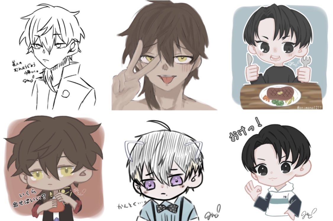 #今月描いた絵を晒そう 
当社比いっぱい書きました。
gif多めの月でした。 