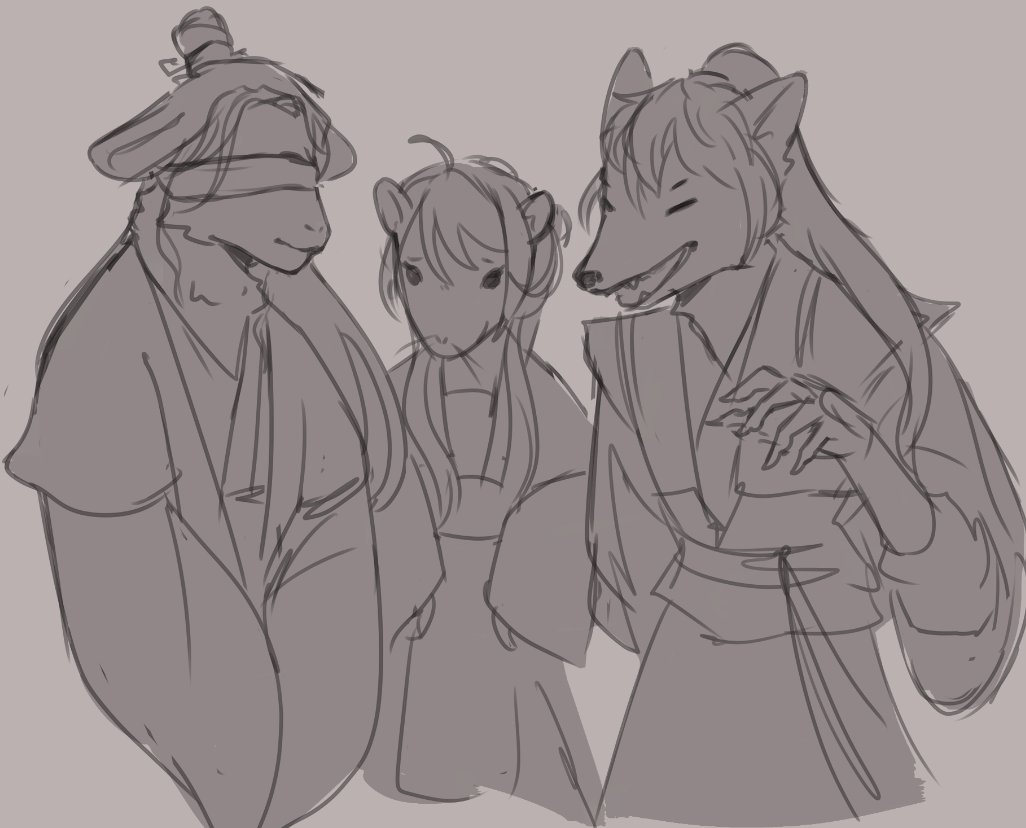 rdlvs_'s tweet photo. mxtx furry concepts 🤔
I actually have more ideas but idk if anyone is interested XD #MDZS #SVSSS https://t.co/FSynQ7ZMjy