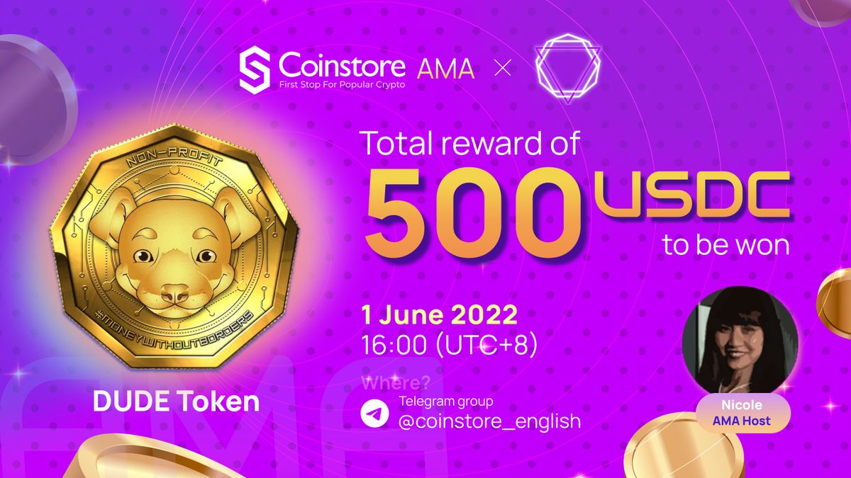CoinstoreExc's tweet photo. #AMA Session with @MetbackedMoney 👇
🥳Join the AMA and have a chance to share 500 USDC 

 👇👇16:00 (UTC+8), 1 JUNE, 2022
 https://t.co/PqYgSafgF8…

#exchange #cryptocurrency #Coinstore #giveaway https://t.co/rLsJIb3kN5