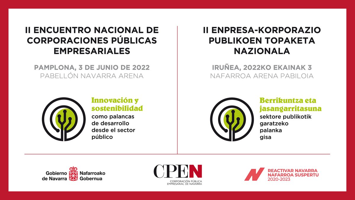 💯‼️ Aforo completo para el II Encuentro Nacional de Corporaciones Públicas Empresariales. ¡Pero no te lo pierdas! Te invitamos a seguirnos en directo a través de streaming:

🗓️ Viernes, 3 de junio
🕘 9.10 - 14.15 h
💻 Retransmisión youtu.be/Yg0lDBadmRA

#MeetingCorporaciones