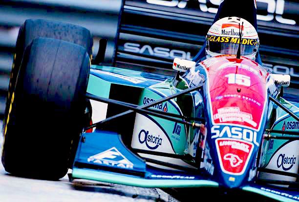 Matt Bishop Dramatic Pic Taken By Pascal Rondeau At Monaco In 94 Showing Andrea De Cesaris Who Was Born Onthisday In 59 Hustling His Jordan 194 To 4th Place