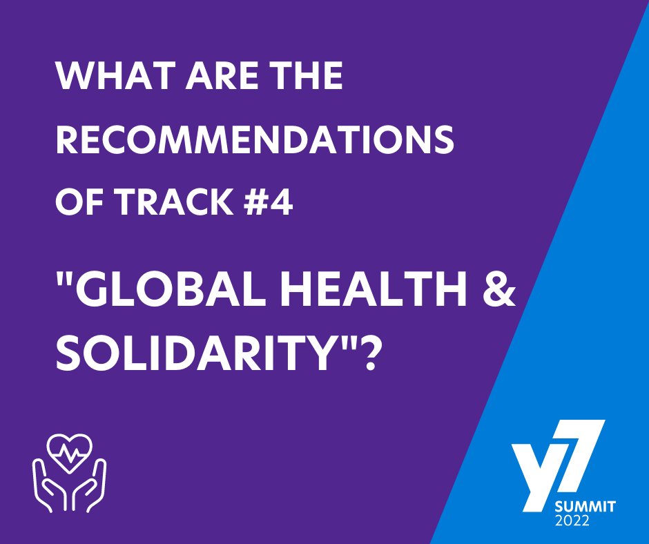 y7summit's tweet photo. What are the recommendations of Track 4 "Global Health & Solidarity"? Find out what the #y7summit delegates decided on.
#y7germany #y7summit2022 #g7ger https://t.co/yrHVjuruUO