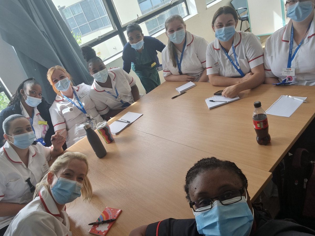 NicoleCNHS's tweet photo. Had an amazing morning meeting our 1st year student midwives. I think I surprised them with my life story... @NorthMidNHS @SarahHa88622902 # middlesex University @anthonia_ijomah https://t.co/wB8jrXyTWW