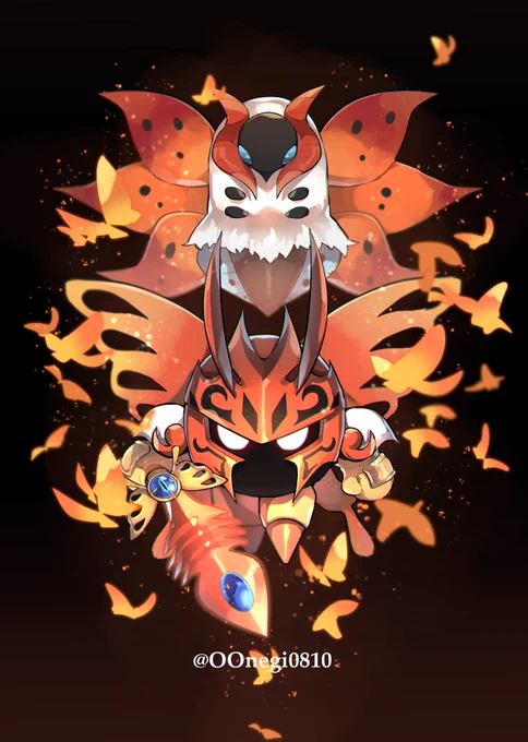 メタナイトとギルガルド⚔️
バルフレイナイトとウルガモス🦋 