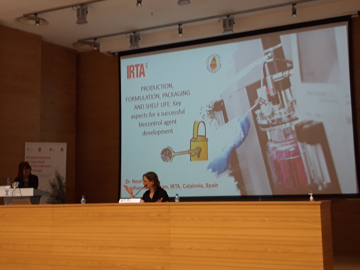 GianfRomanazzi's tweet photo. Very interesting #presentation by #NeusTeixido at #Postharvedt #Pathology #Congress on 25 years work on #biocontrol of #postharvest #diseases, with #critical #points and great #opportunities https://t.co/iHioJ32ue2