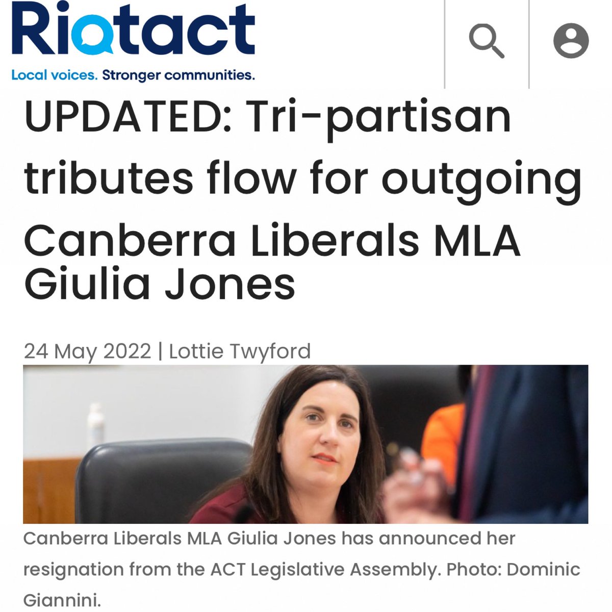 TheGiuliaJones's tweet photo. Thank you everyone for all the kind messages and support. This decision was not an easy one for me to make.
But, I am truly grateful for friendships I have formed in the community and across Party divides.
https://t.co/kRnOw3coKX
#canberra #canberralocal https://t.co/ttQa4S8e97